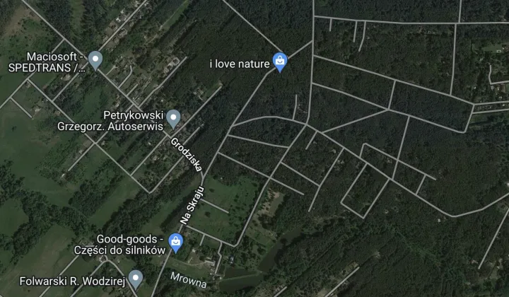 Działka leśna Władysławów, ul. Urocza