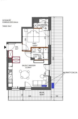 Mieszkanie 2-pokojowe Wrocław Swojczyce, ul. Działoszyńska. Zdjęcie 17