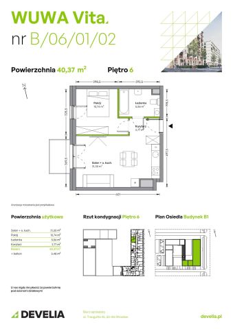 Mieszkanie 2-pokojowe Wrocław Żerniki, ul. Tadeusza Brzozy. Zdjęcie 6