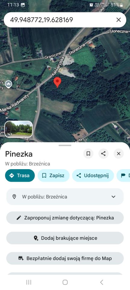 Działka budowlana Brzeźnica Gradowić, ul. Kalwaryjska. Zdjęcie 3