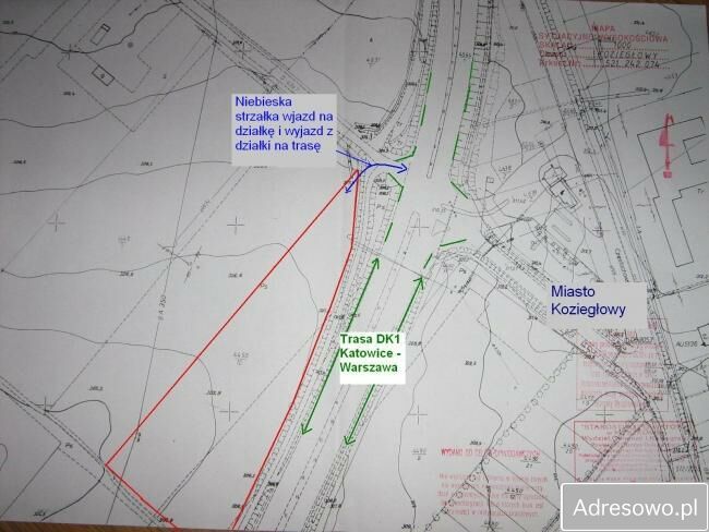 Działka inwestycyjna Koziegłowy. Zdjęcie 3