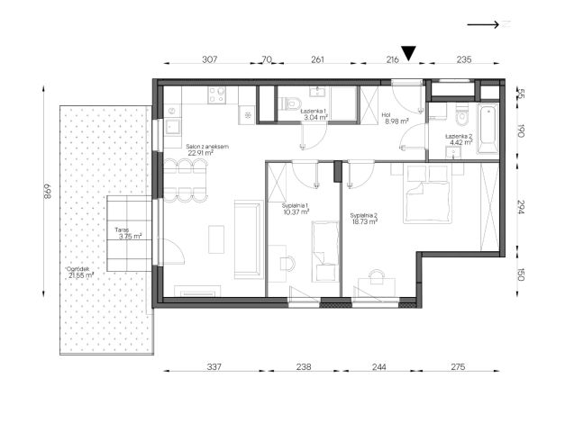 Mieszkanie 3-pokojowe Warszawa Praga-Południe, ul. Podskarbińska. Zdjęcie 7