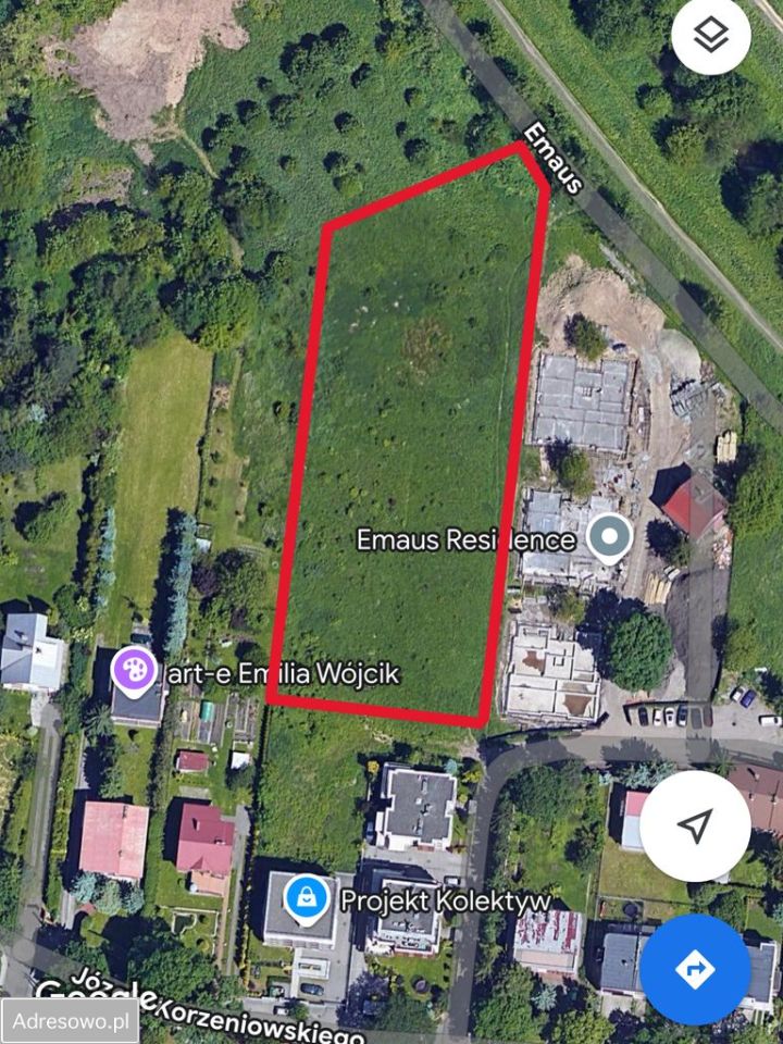 Działka inwestycyjna Kraków Wola Justowska, ul. Józefa Korzeniowskiego. Zdjęcie 4