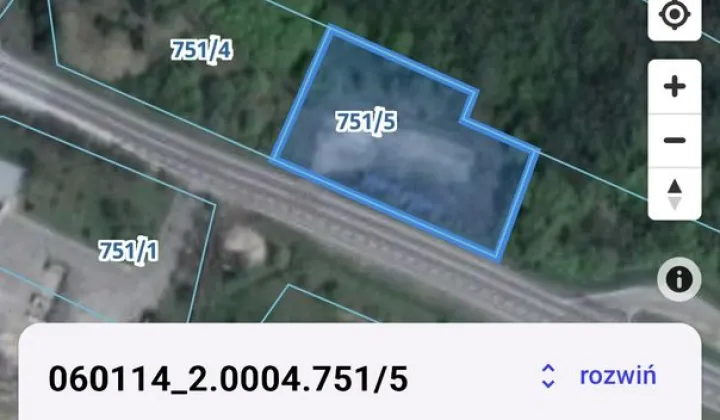 Działka inwestycyjna Liszna