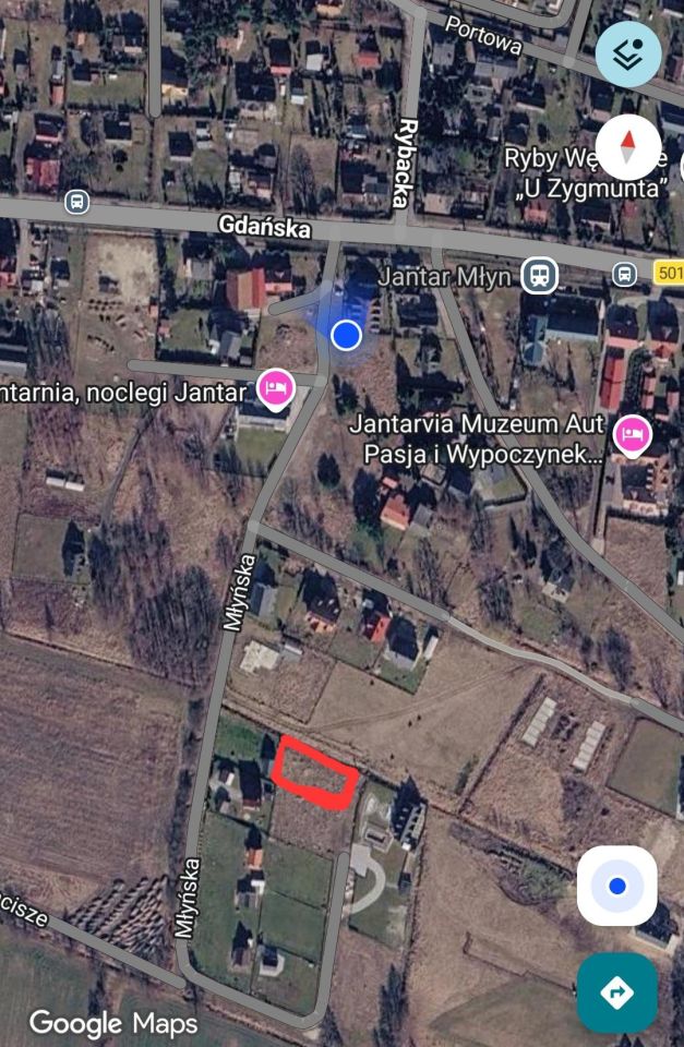 Działka budowlana Jantar, ul. Młyńska. Zdjęcie 4