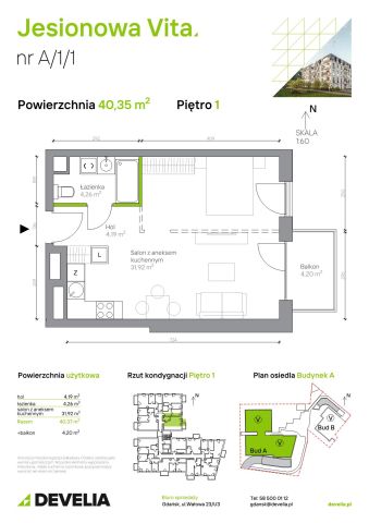 Mieszkanie 1-pokojowe Gdańsk Wrzeszcz, ul. Jesionowa. Zdjęcie 6