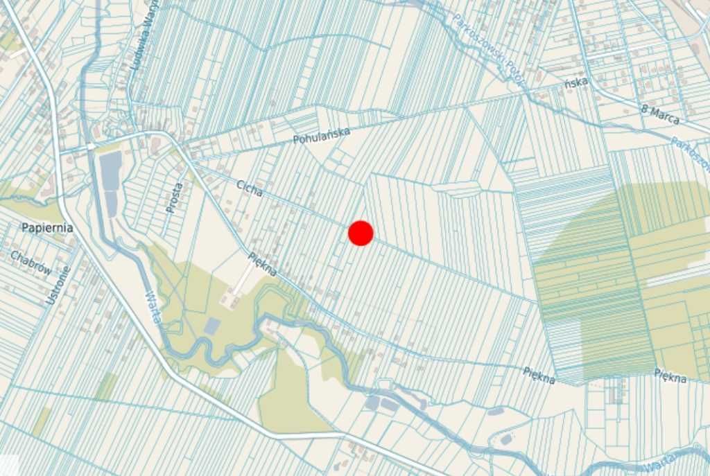 Działka budowlana Myszków Ciszówka, ul. Cicha