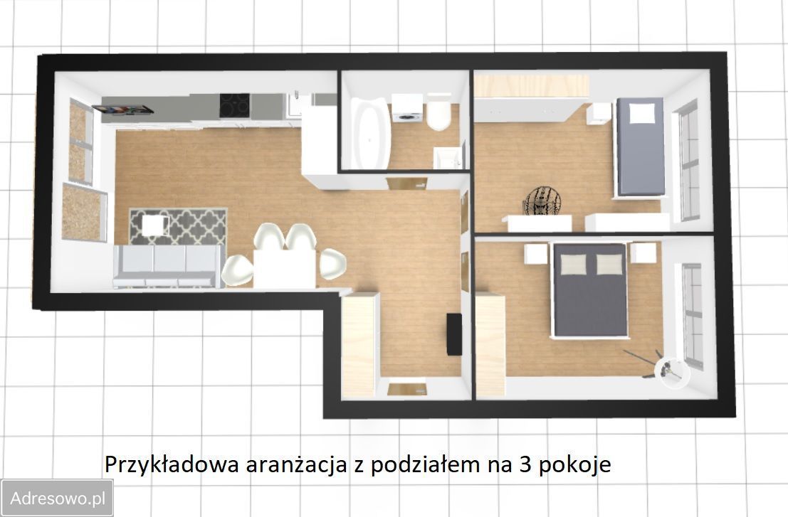 Mieszkanie 2-pokojowe Kalisz Dobrzec, ul. Prymasa Stefana Wyszyńskiego. Zdjęcie 13