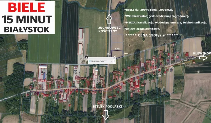 Działka rolno-budowlana Biele