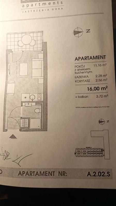 Mieszkanie 1-pokojowe Jastrzębia Góra, ul. Sanatoryjna. Zdjęcie 10