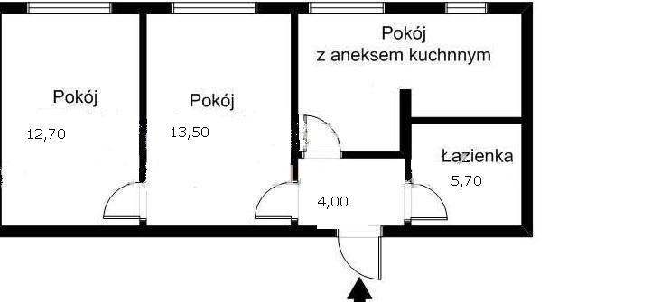 Mieszkanie 3-pokojowe Barczewo, ul. Wojska Polskiego