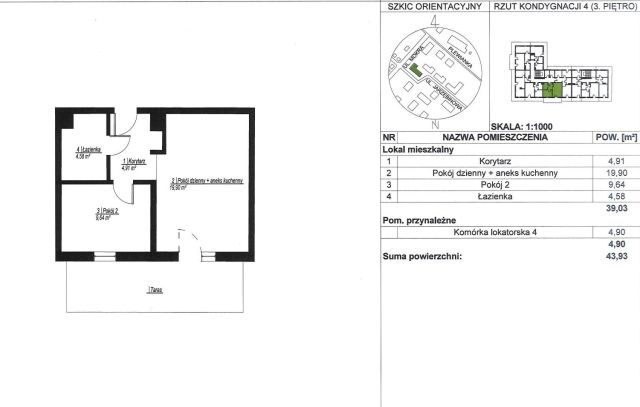 Mieszkanie 2-pokojowe Plewiska, ul. Jarzębinowa. Zdjęcie 17