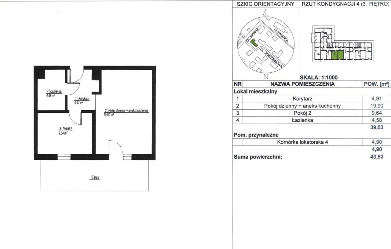 Mieszkanie 2-pokojowe Plewiska, ul. Jarzębinowa. Zdjęcie 17