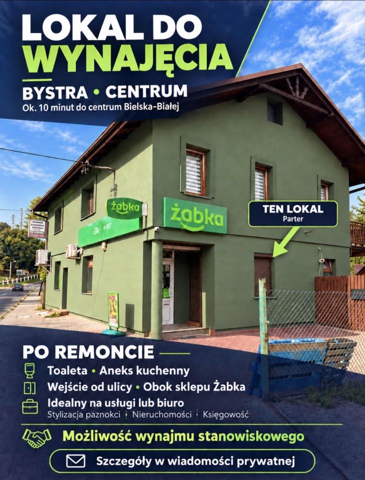 Lokal Bystra Bystra Dolna, ul. Szczyrkowska. Zdjęcie 1