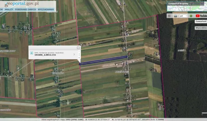Działka rolno-budowlana Nowy Jasień
