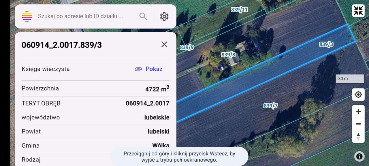 Działka rolno-budowlana Łuszczów Drugi. Zdjęcie 4