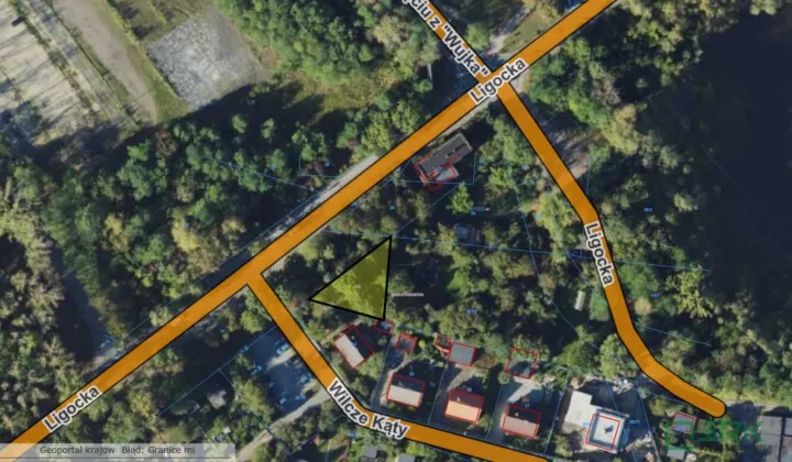 Działka budowlana Katowice, ul. Wilcze Kąty