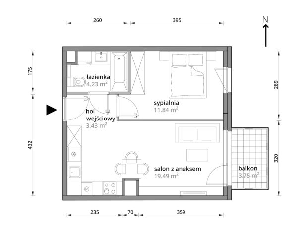 Mieszkanie 2-pokojowe Warszawa Praga-Południe, ul. Podskarbińska. Zdjęcie 7