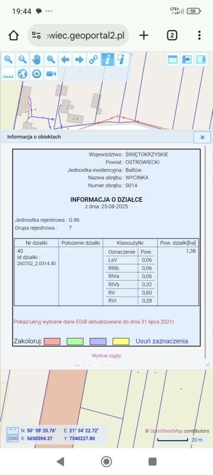 Działka rolno-budowlana Wycinka. Zdjęcie 6