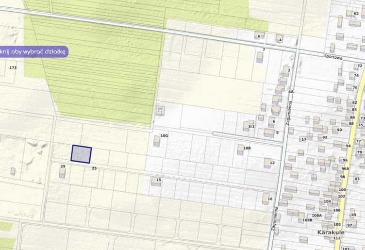 Działka budowlana Karakule. Zdjęcie 2