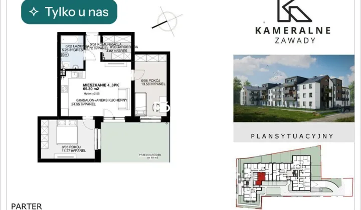 Mieszkanie 3-pokojowe Białystok Zawady, ul. św. Krzysztofa