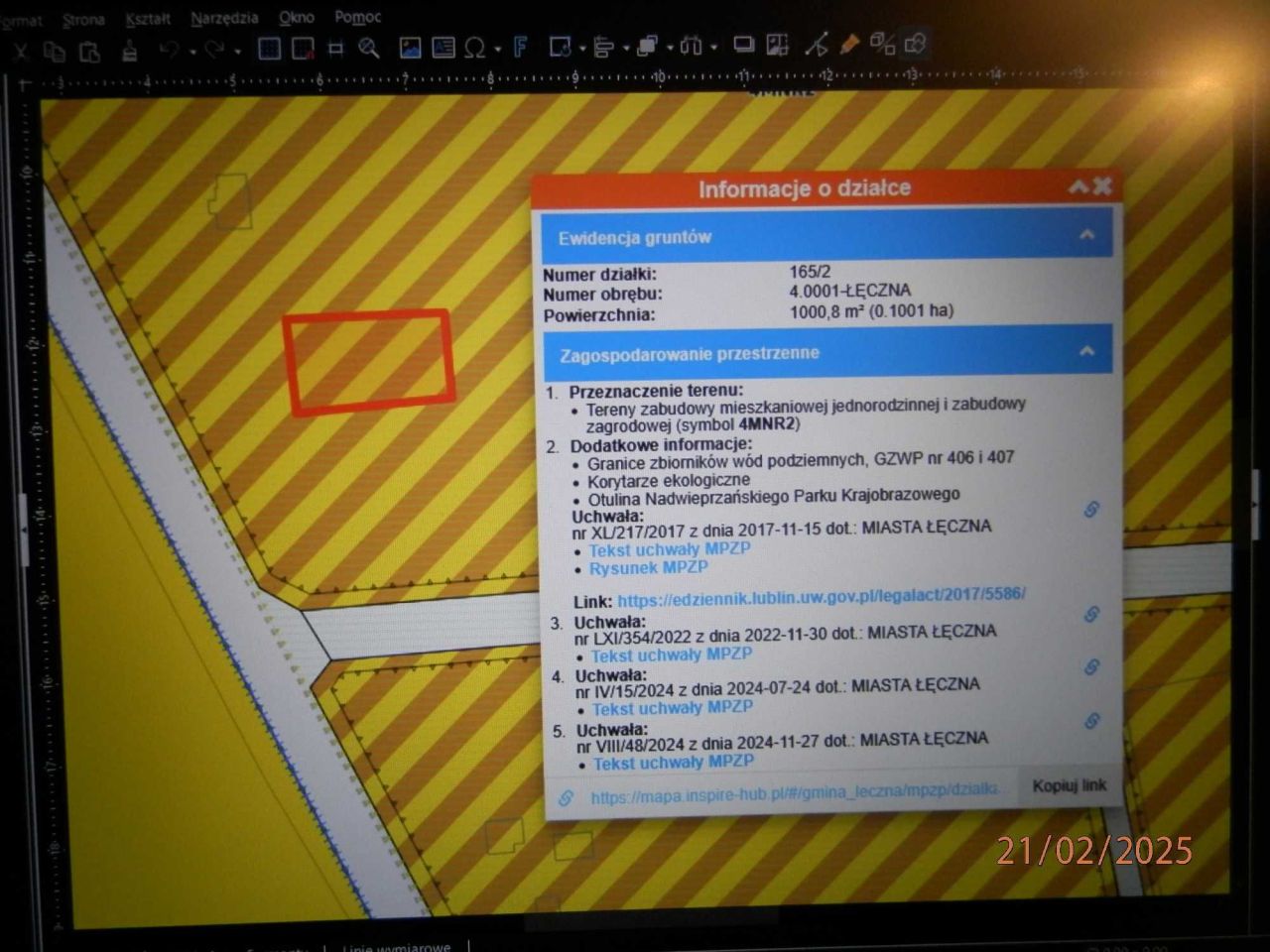 Działka budowlana Łęczna, os. Kolonia Trębaczów. Zdjęcie 8