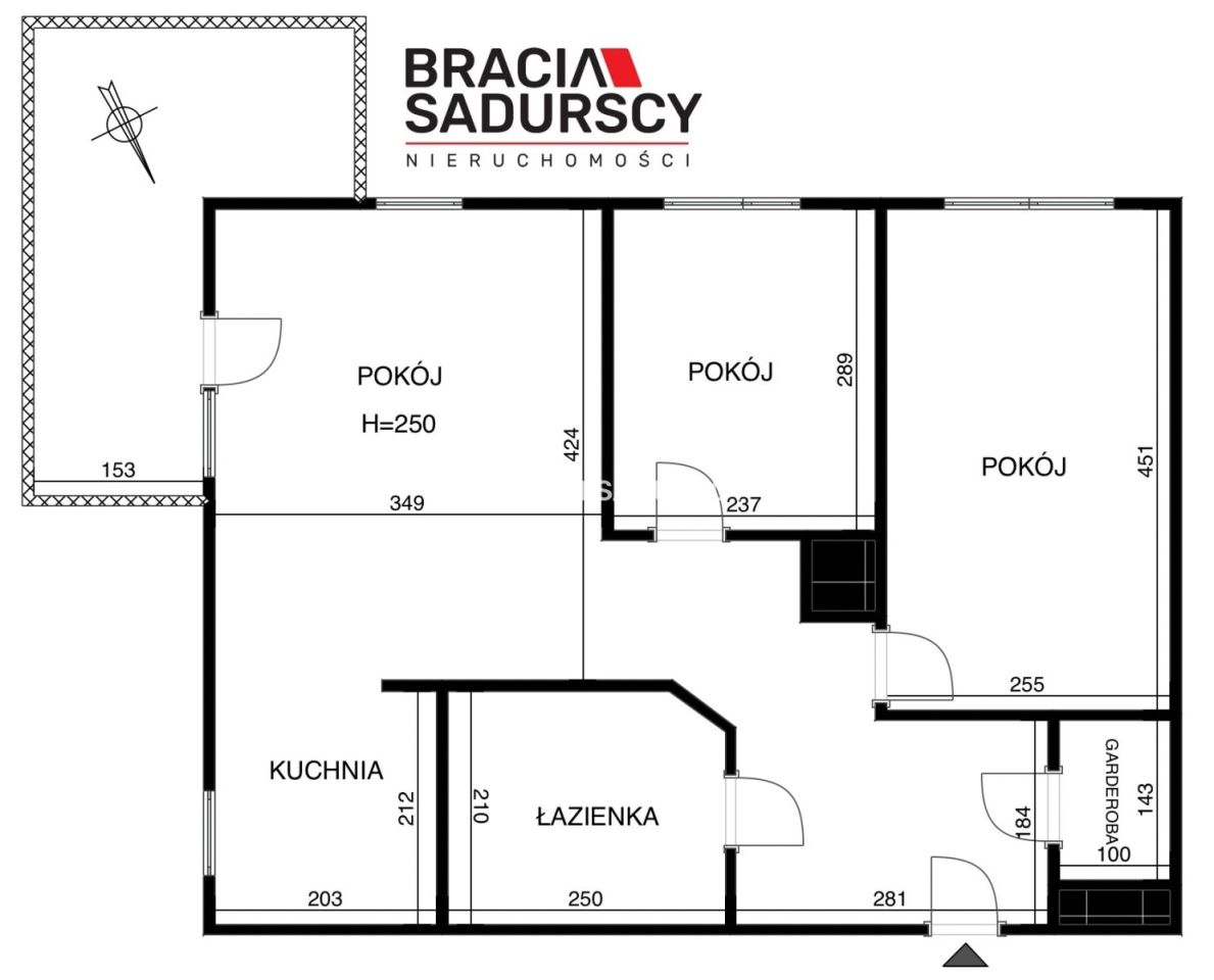 Mieszkanie 3-pokojowe Kraków Bieżanów, ul. Mała Góra. Zdjęcie 31