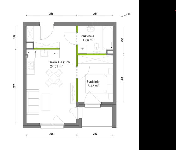 Mieszkanie 2-pokojowe Wrocław Ołtaszyn, ul. Orawska. Zdjęcie 8