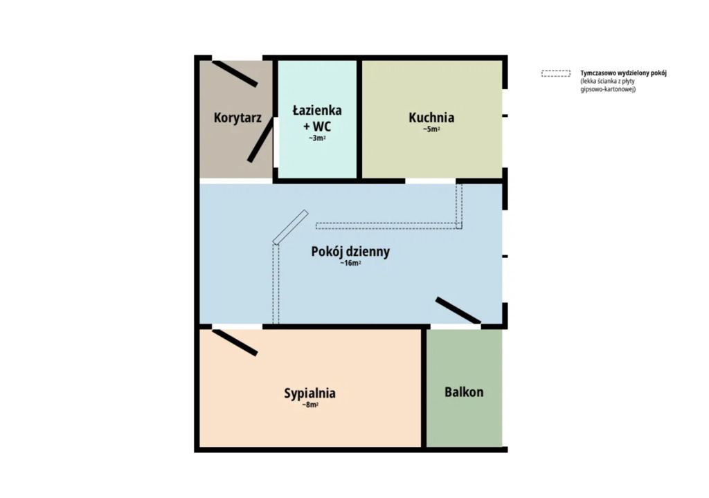 Mieszkanie 2-pokojowe Wrocław Zakrzów, ul. Królewska. Zdjęcie 20