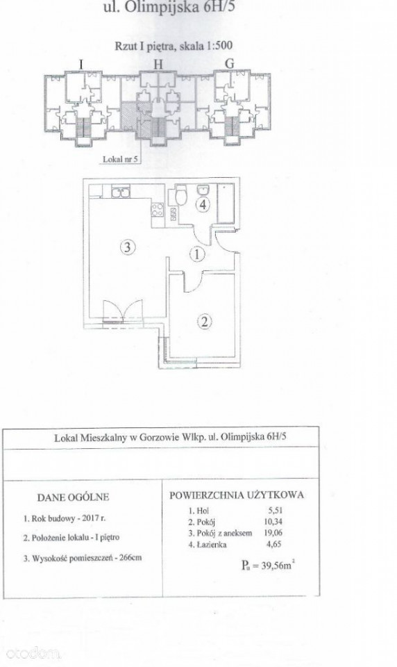 Mieszkanie 2-pokojowe Gorzów Wielkopolski, ul. Olimpijska. Zdjęcie 1