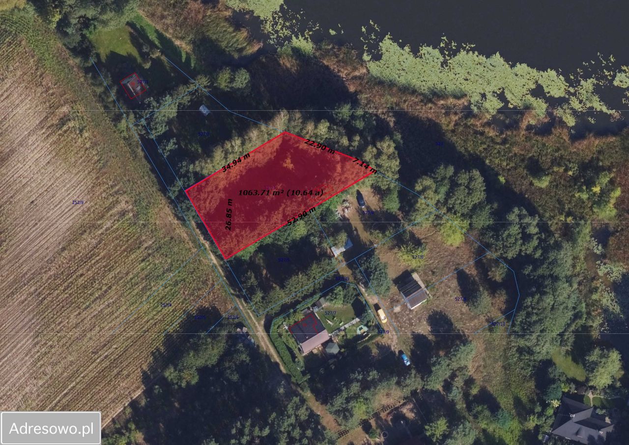 Działka budowlana Osiek nad Wisłą, ul. Źródlana. Zdjęcie 1