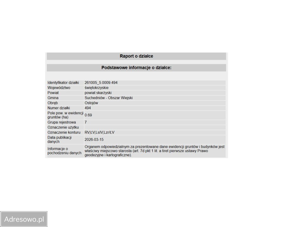 Działka rolno-budowlana Ostojów. Zdjęcie 2