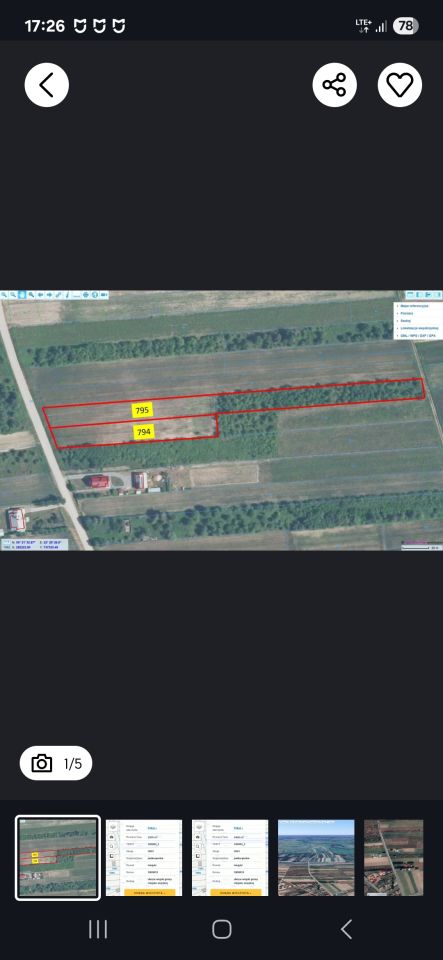 Działka rolno-budowlana Sarzyna