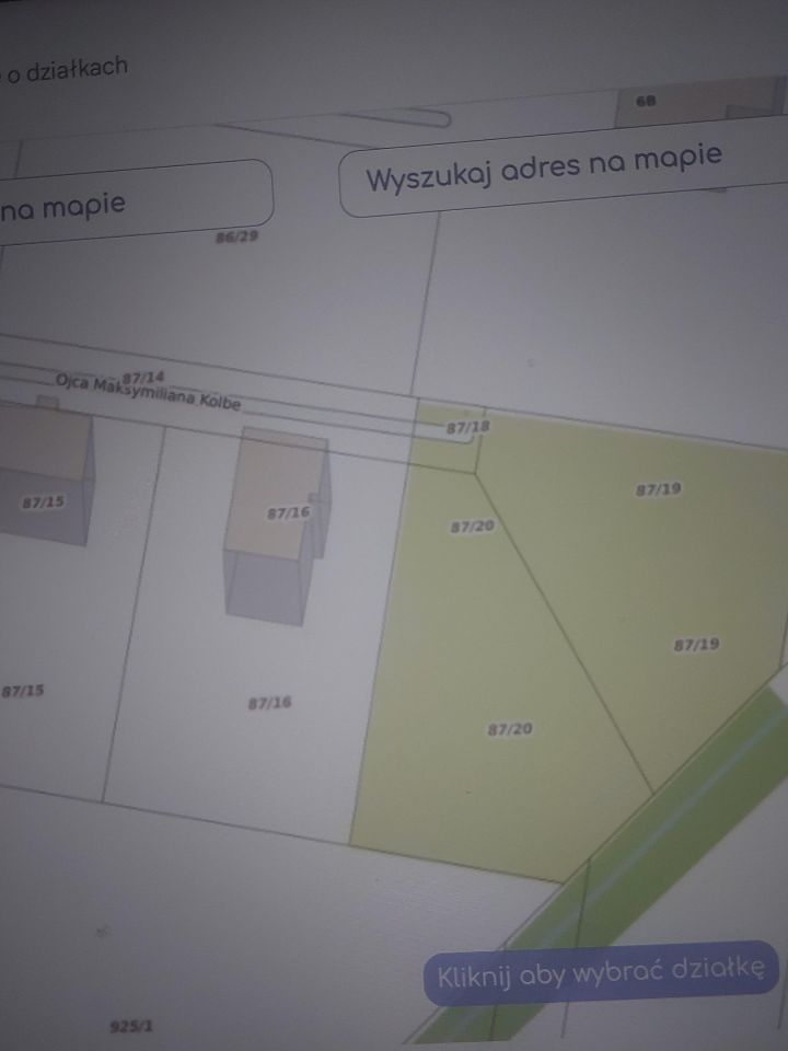 Działka rolno-budowlana Kaski Kaski-Budki, ul. Ojca Maksymiliana Kolbe