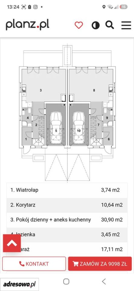 bliźniak, 4 pokoje Borzytuchom. Zdjęcie 21
