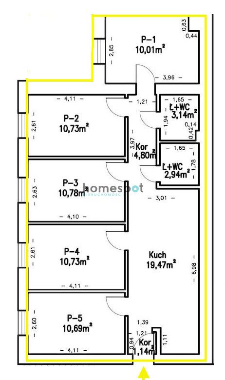 Mieszkanie 5-pokojowe Poznań Łazarz, ul. Józefa Strusia. Zdjęcie 8