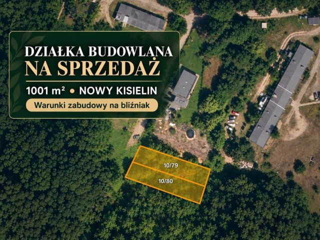 Działka budowlana Zielona Góra Nowy Kisielin, ul. Nowy Kisielin-Grysowa. Zdjęcie 1