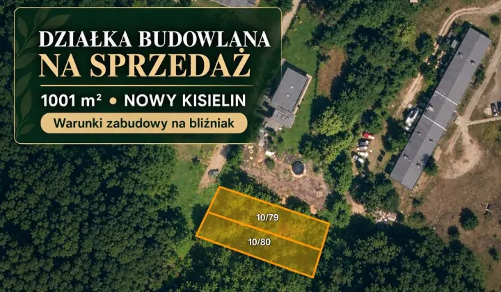 Działka budowlana Zielona Góra Nowy Kisielin, ul. Nowy Kisielin-Grysowa