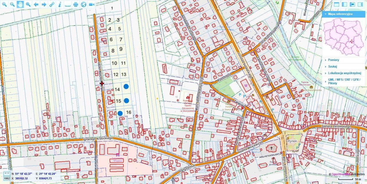 Działka budowlana Skaryszew