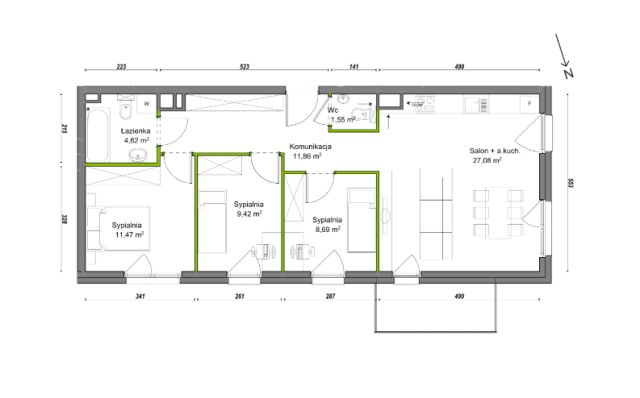 Mieszkanie 4-pokojowe Wrocław Ołtaszyn, ul. Orawska. Zdjęcie 8
