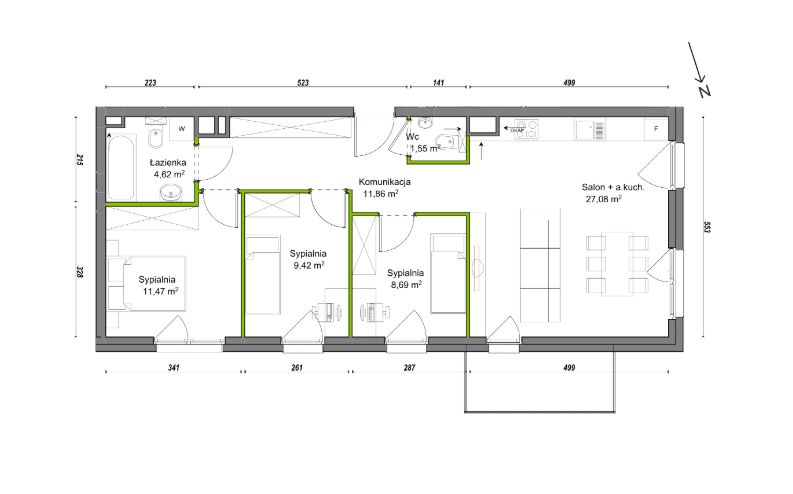 Mieszkanie 4-pokojowe Wrocław Ołtaszyn, ul. Orawska. Zdjęcie 8