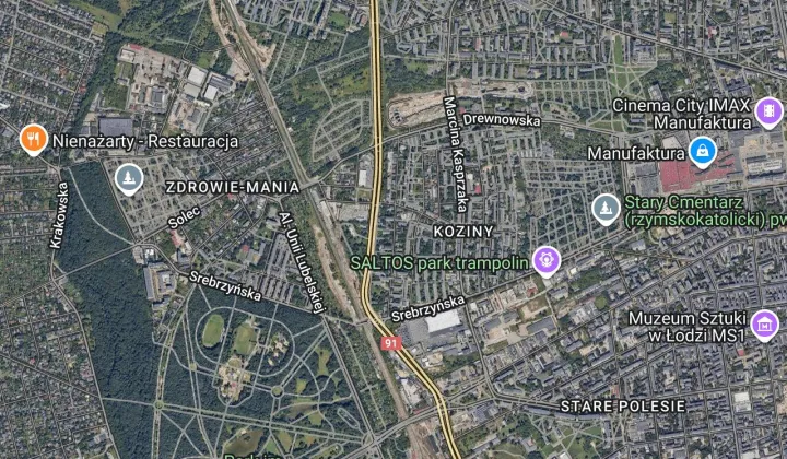 Mieszkanie 3-pokojowe Łódź Koziny, ul. Wapienna