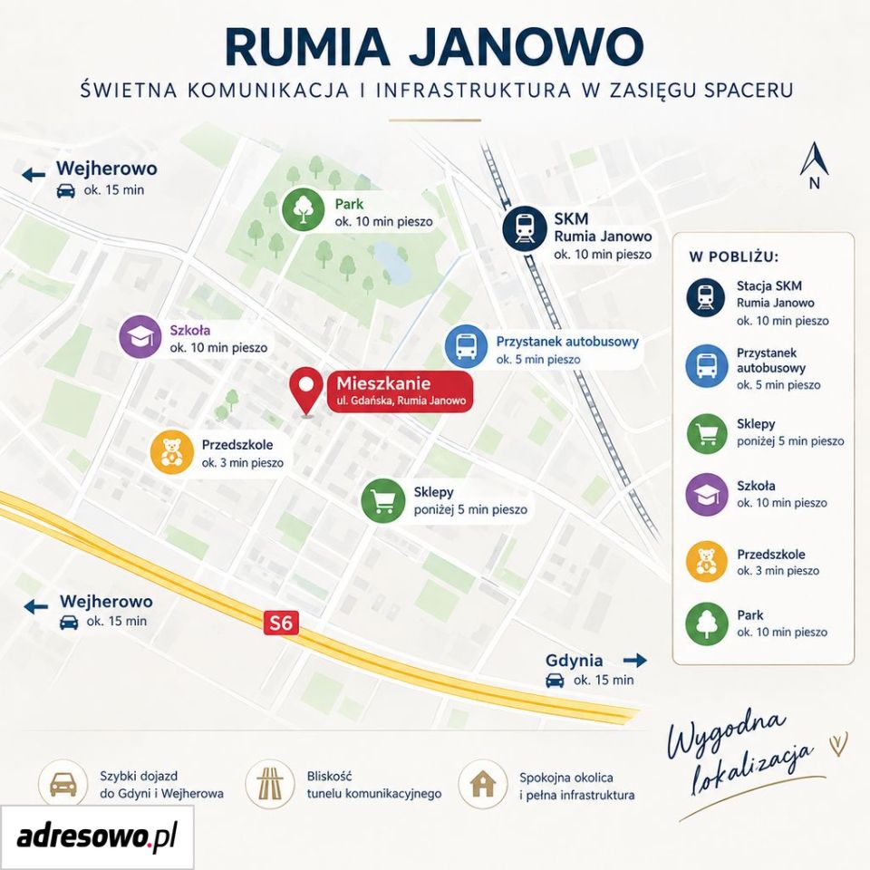 Mieszkanie 3-pokojowe Rumia Janowo, ul. Gdańska. Zdjęcie 21