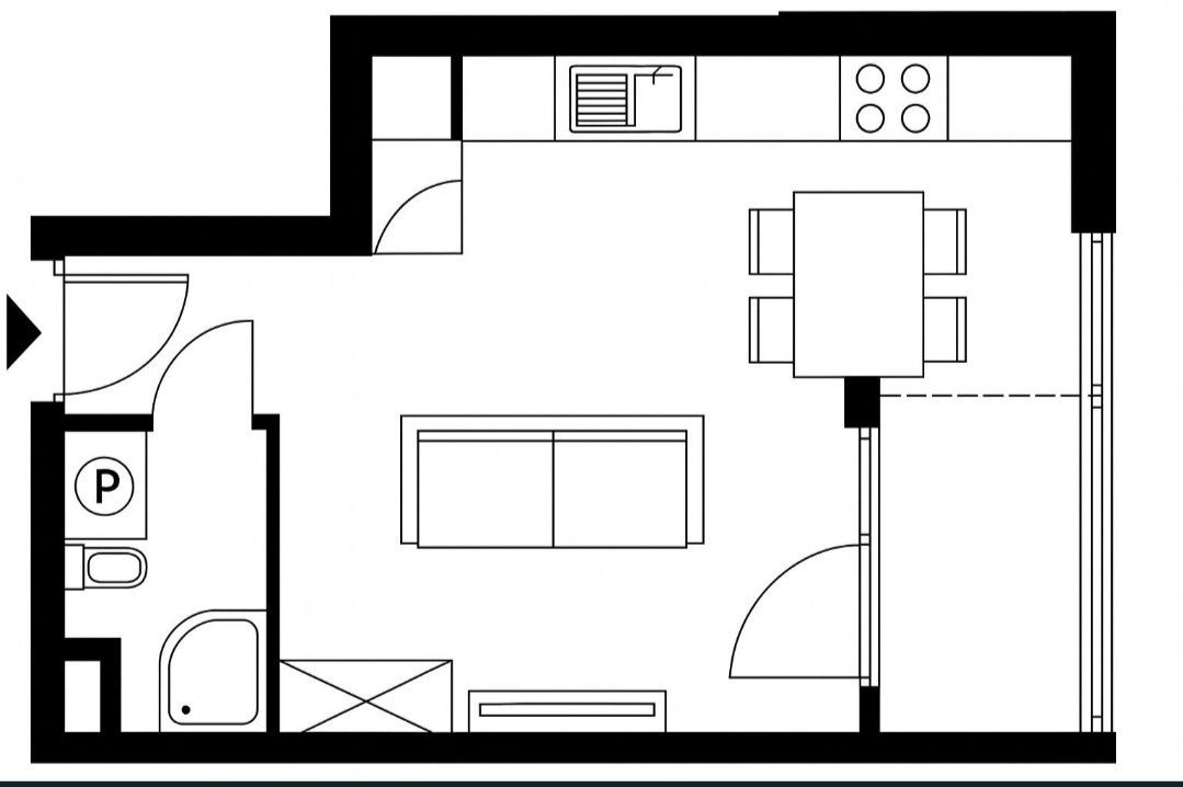 Mieszkanie 1-pokojowe Kielce, ul. gen. Władysława Sikorskiego. Zdjęcie 2