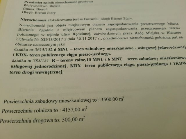 Działka rolno-budowlana Bieruń Bieruń Stary, ul. Bursztynowa. Zdjęcie 1
