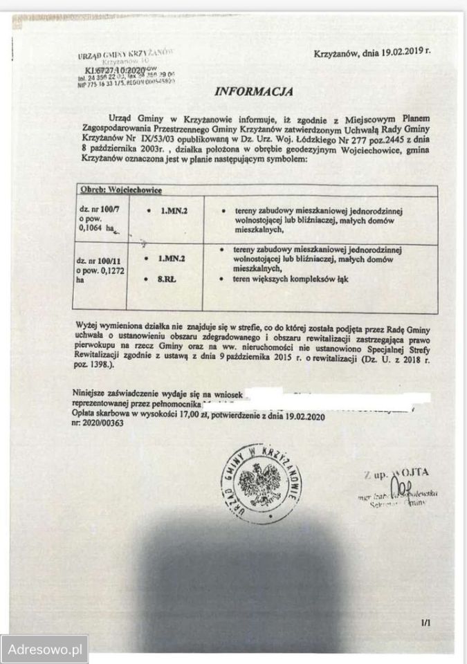 Działka budowlana Zawady. Zdjęcie 7