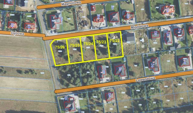 Działka budowlana Obrzębin, ul. Migdałowa. Zdjęcie 1
