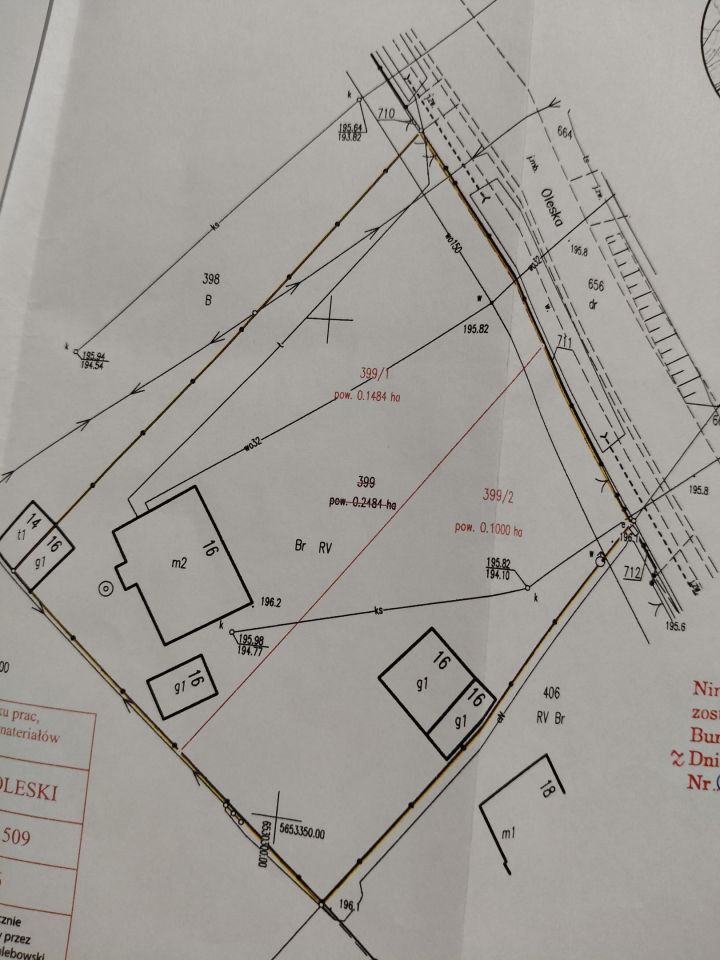 Działka budowlana Gorzów Śląski Nowe Więckowice, ul. Oleska. Zdjęcie 1