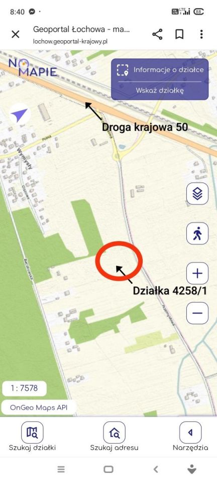 Działka inwestycyjna Łochów. Zdjęcie 2