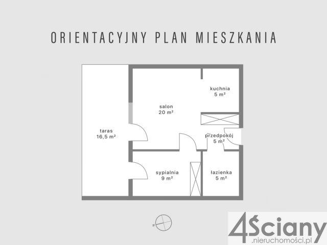 Mieszkanie 2-pokojowe Pruszków Centrum, ul. Komorowska. Zdjęcie 13